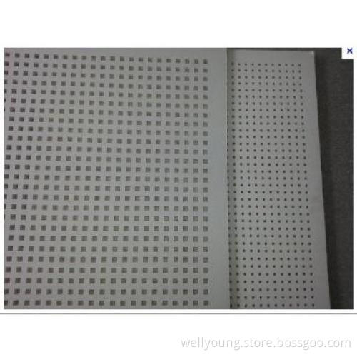 Perforated gypsum plaster board